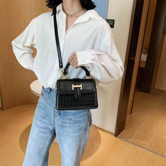 Female Fashion Travel Totes Crossbody Bags Stone Pattern Small Bag PU Leather Crossbody Bags For Women Shoulder Handbags